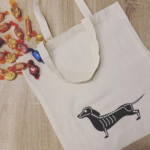 Skeleton tote bags